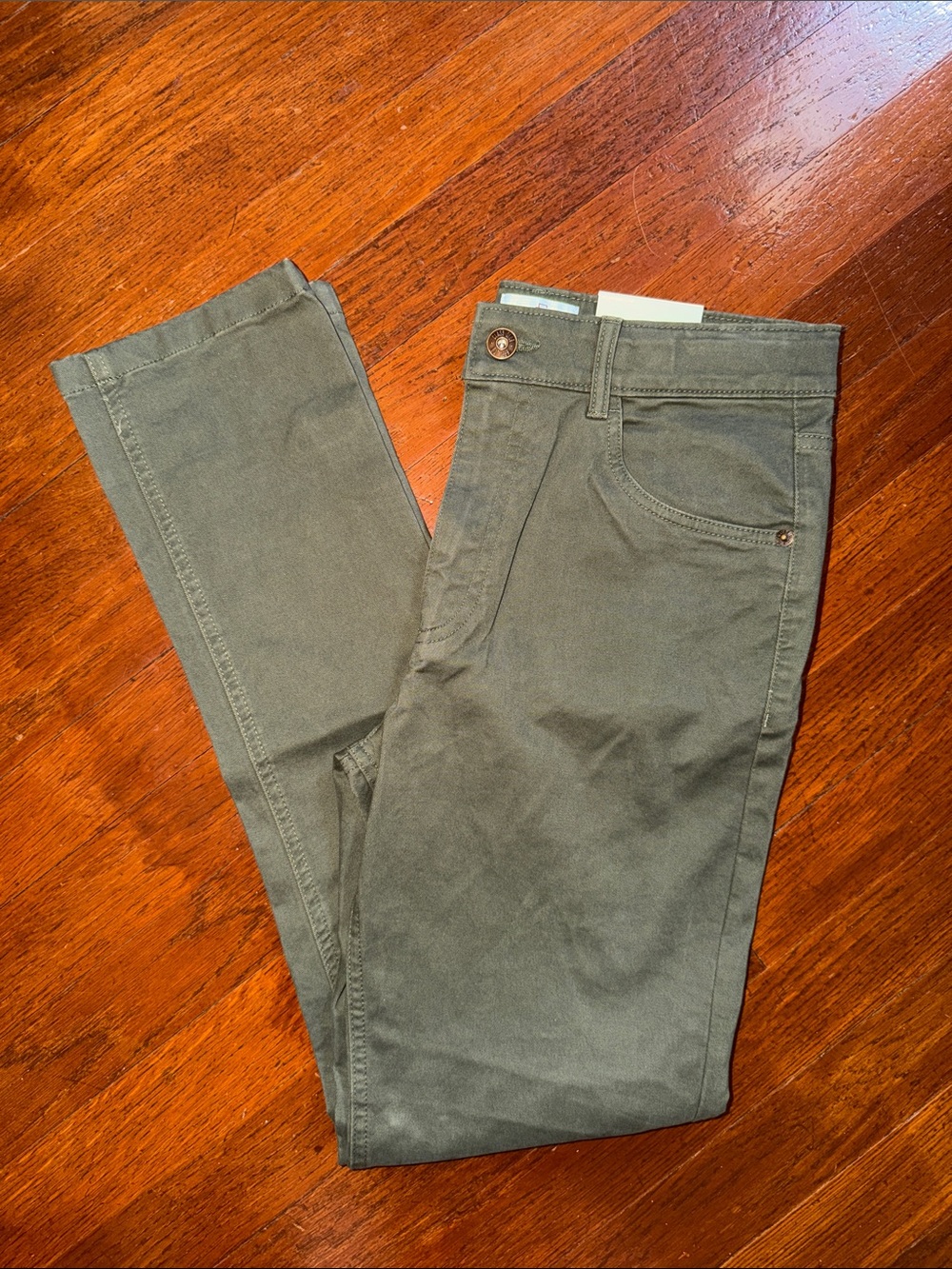 NWT Boys Class Club Olive Green Pants Size 14 Modern Fit